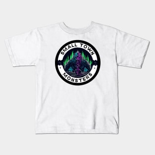 Small Town Monsters - CRYPTIDS - MOTHMAN - BIGFOOT Kids T-Shirt